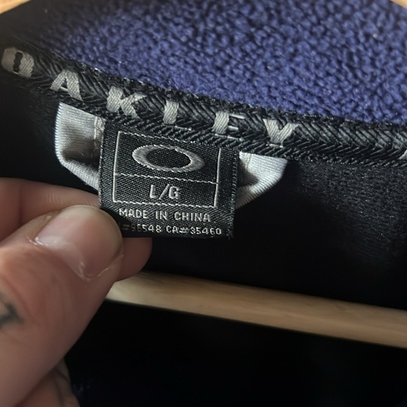 Oakley Y2K Zip Up Fleece Jacket Size Large - Picture 2 of 3